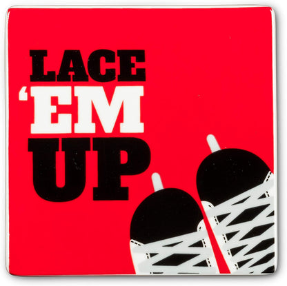 "Lace Em Up" Ice Hockey Coaster Set (4)