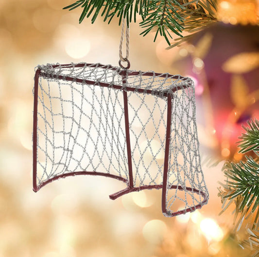 Ice Hockey Goalie Net Ornament