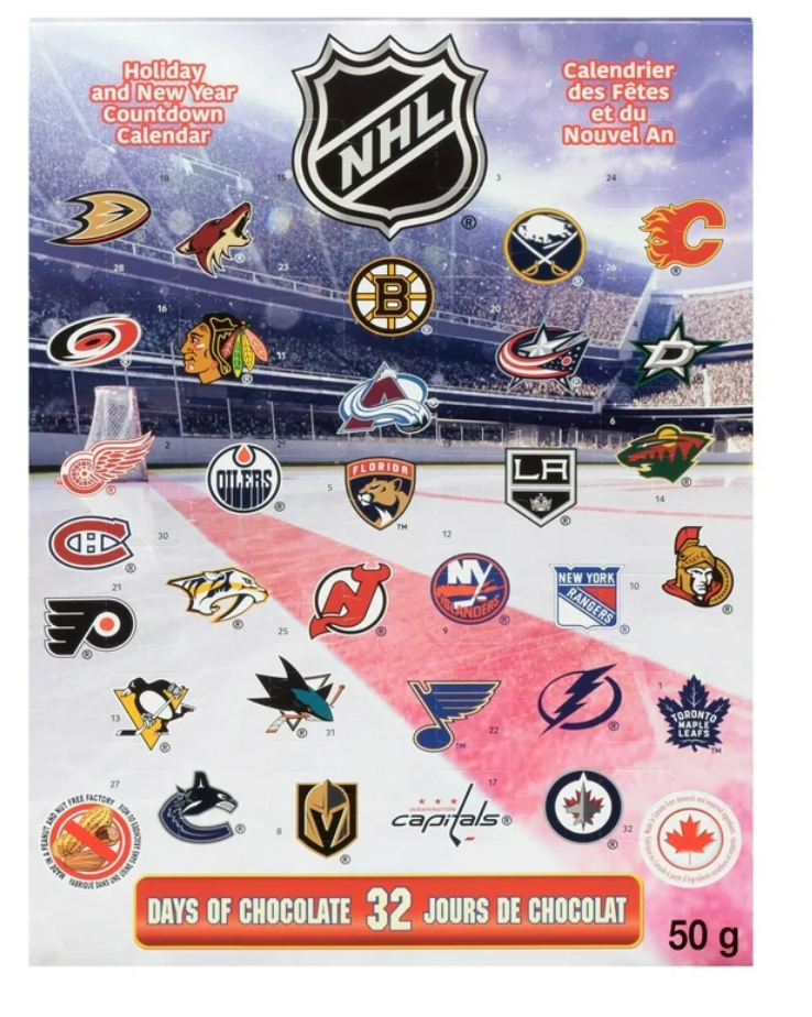 NHL Milk Chocolate Advent Countdown Calendar